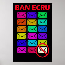 Prohibición Ecru Posters
