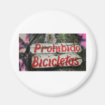 Prohibido Bicicletas ningún español de Espanol de  Imán Para Frigorífico
