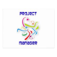 Projektmanager project manager postkarten