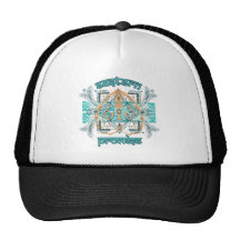 Promesa del este gorros bordados