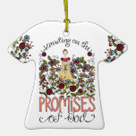 Promesas - ornamento de la camisa ornamento para arbol de navidad