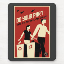 Propaganda de la oficina: Breakroom Alfombrillas De Ratones