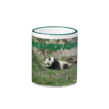 Propaganda de la panda tazas de café