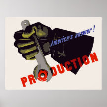 Propaganda de la producción de la respuesta de Amé Posters