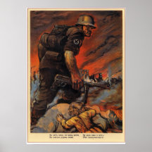 Propaganda soviética 1942 de WWII URSS Impresiones