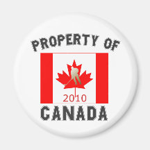 Propiedad de Canadá: Oro 2010 de la bandera del ho Imanes De Nevera