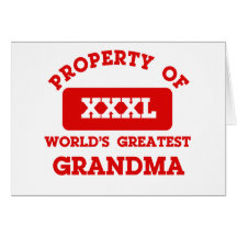 Propiedad de la abuela más grande del mundo felicitación