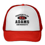 Propiedad de la universidad de Adams Gorro