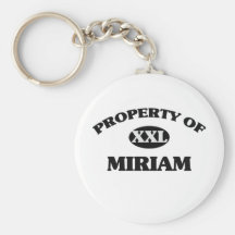 Propiedad de MIRIAM Llavero Personalizado