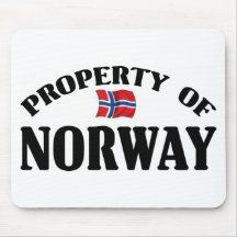 Propiedad de Noruega Alfombrillas De Raton