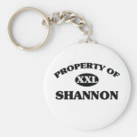 Propiedad de SHANNON Llavero Personalizado