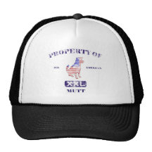 Propiedad de todo el Mutt americano Gorros Bordados