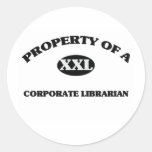 Propiedad de un BIBLIOTECARIO CORPORATIVO Etiquetas