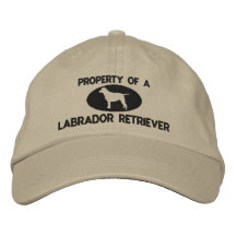 Propiedad de un gorra bordado labrador retriever gorra de béisbol