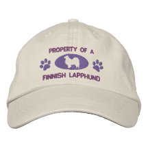 Propiedad de un gorra bordado Lapphund finlandés Gorra Bordada