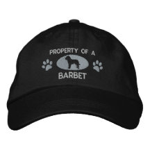 Propiedad de un gorra bordado perro de aguas (plat gorras de béisbol bordadas
