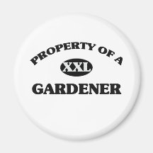 Propiedad de un JARDINERO Imán De Frigorífico