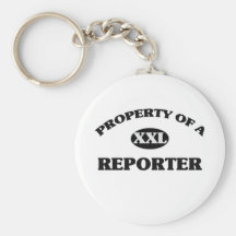 Propiedad de un REPORTERO Llaveros Personalizados
