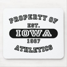 Propiedad del camisetas de Iowa Alfombrillas De Raton