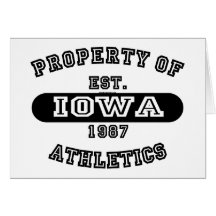 Propiedad del camisetas de Iowa Tarjetas