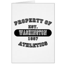 Propiedad del camisetas de Washington Felicitaciones