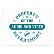 Propiedad del departamento audio y video postales