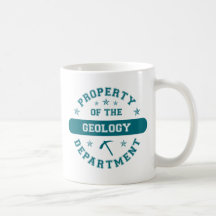 Propiedad del departamento de la geología tazas