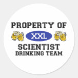 Propiedad del equipo de consumición del científico pegatina