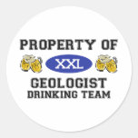 Propiedad del equipo de consumición del geólogo pegatina