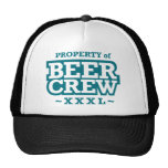 Propiedad del equipo de la cerveza - azul gorras de camionero