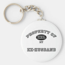Propiedad del exmarido llavero personalizado