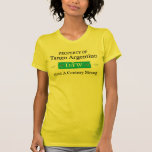 Propiedad del tango Argentino apenada Camisetas