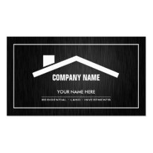 Propiedades inmobiliarias blancos y negros elegant plantilla de tarjeta de visita