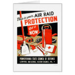 Protección del ataque aéreo WPA 1943 Felicitación