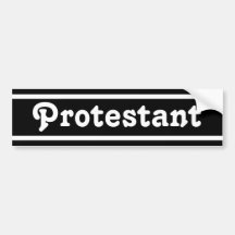 Protestante Etiqueta De Parachoque