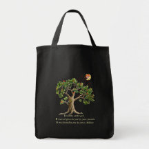 Proverbio de la naturaleza del Kenyan Bolsa De Mano