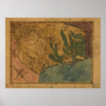 Provincia mexicana de 1822 mapas de TEJAS Impresiones