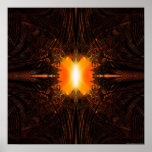 Proyección 1.3l (puesta del sol polar) del fractal poster