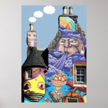 Proyecto Fairlie Escocia de la pintada del castill Impresiones