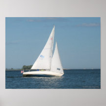 Proyecto original claro del velero poster