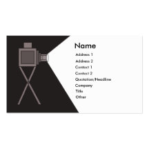 Proyector de película tarjeta de visita