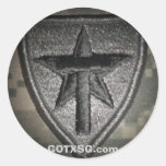 proyector real del remiendo, GOTXSG.com Pegatina Redonda