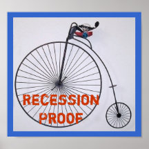 Prueba de la recesión, posters
