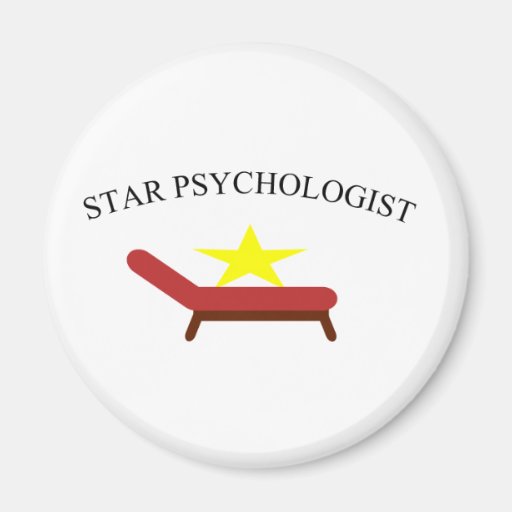 psicólogo de la estrella iman de nevera