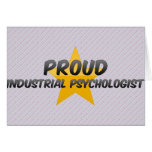 Psicólogo industrial orgulloso tarjeta