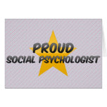 Psicólogo social orgulloso tarjetas