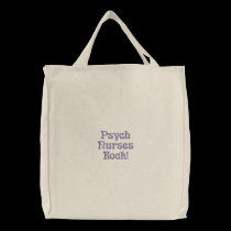 ¡Psych cuida la roca! bolsas bordadas