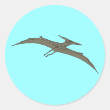 pterodactylus runder sticker
