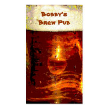 Pub de Brew Plantillas De Tarjeta De Negocio