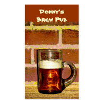 Pub de Brew Tarjetas De Visita